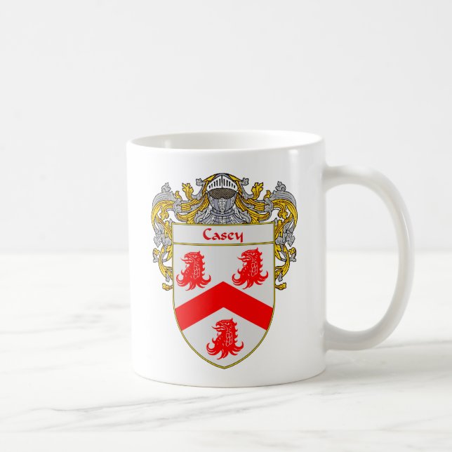 Casey Coat of Arms (Mantled) Coffee Mug (Right)