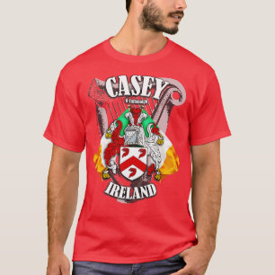 Casey Family Name English and Irish T-Shirt