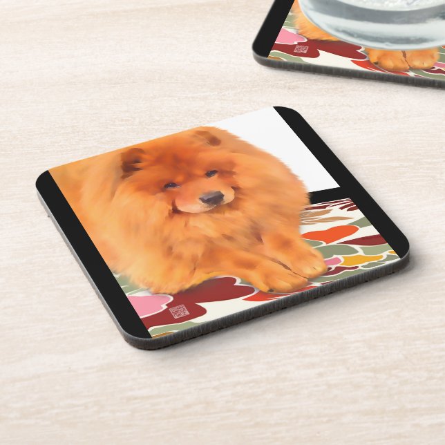 CASEY heARTdog chow Coaster (Left Side)
