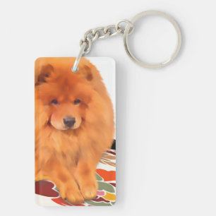 CASEY heARTdog chow Key Ring