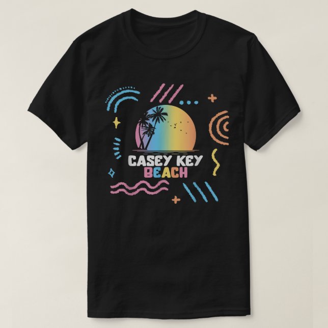 Casey Key Beach Surfing Vacation Family Matching t T-Shirt (Design Front)