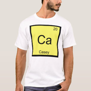 Casey Name Chemistry Element Periodic Table T-Shirt