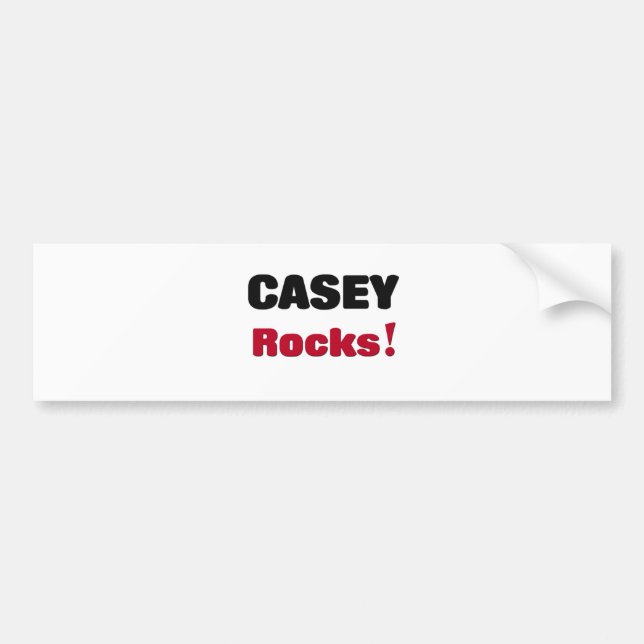 Casey Rocks Bumper Sticker (Front)
