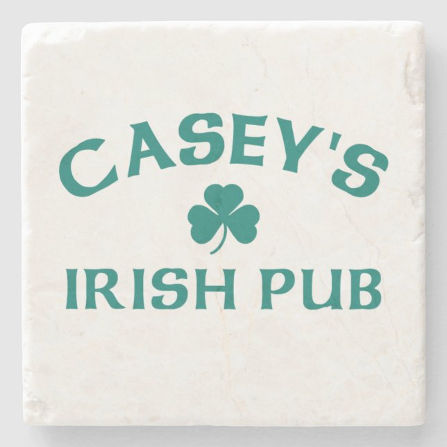 Casey's Irish Pub  Stone Coaster (Front)