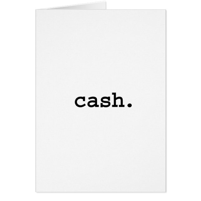 cash. (Front)