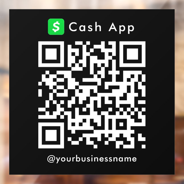 Cash App QR Code Payment Scan to Pay Black (Sheet 2)