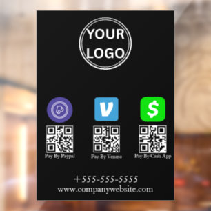 Cash App Venmo Paypal QR Code Scan to Pay Logo