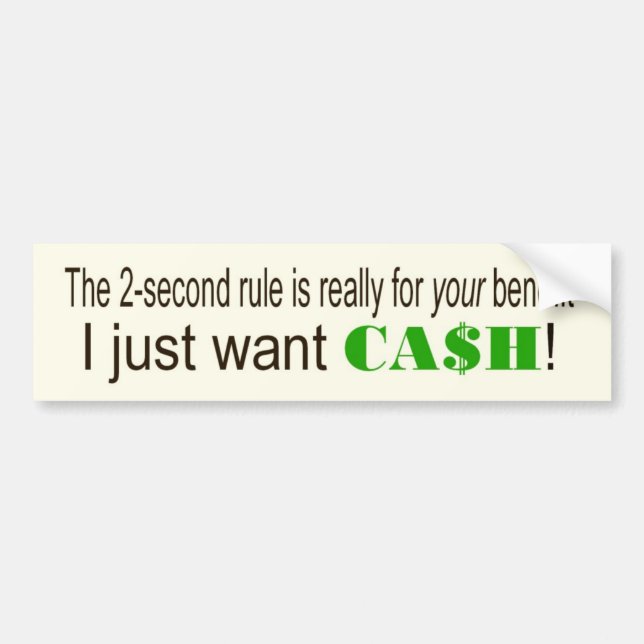 CASH BUMPER STICKER (Front)
