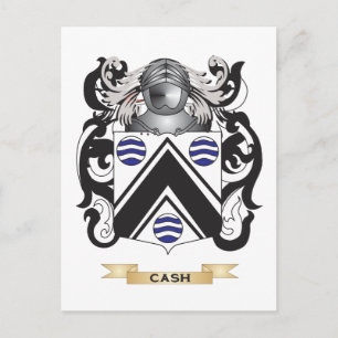 Cash Coat of Arms (Family Crest) Postcard