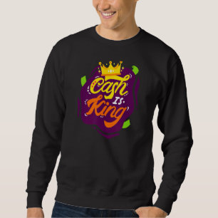Cash Coins Bank Account Investing Share Currency P Sweatshirt