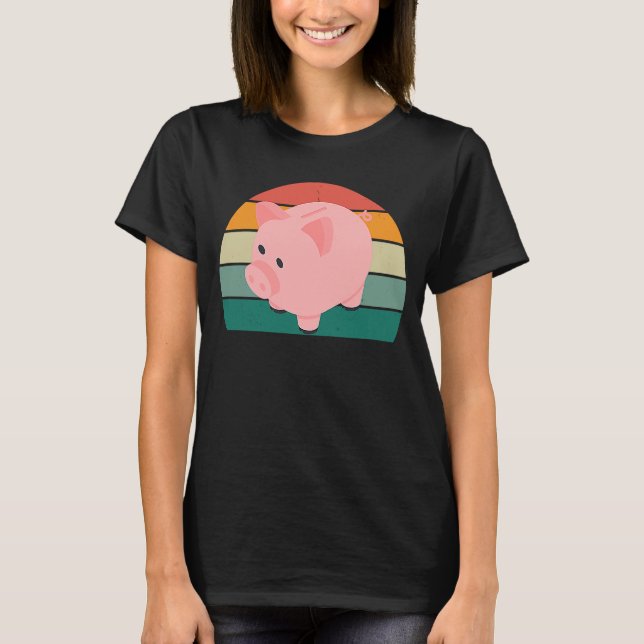 Cash coins bank account investing share currency p T-Shirt (Front)