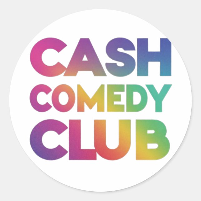 Cash comedy club Sticker (Front)