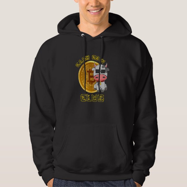 Cash Cow Club Bitcoin Crypto Hodl Mining Hoodie (Front)