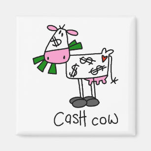 Cash Cow Tshirts and Gifts Magnet