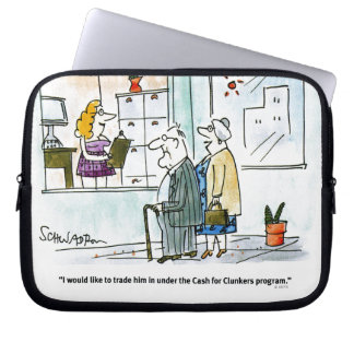 Cash for Clunkers Laptop Sleeve