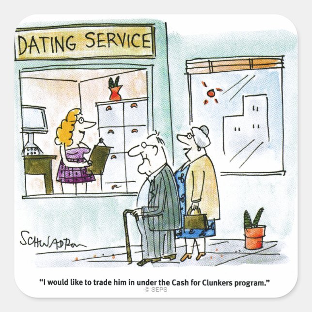 Cash for Clunkers Square Sticker (Front)