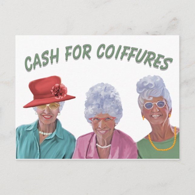 Cash For Coiffures Postcard (Front)