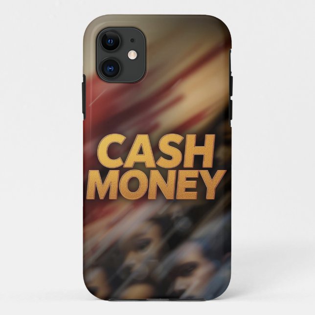 Cash Money Gold Splash Mobile Case (Back)