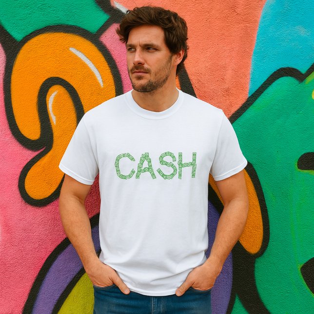 Cash Money Word Green Finance T-Shirt (Creator Uploaded)