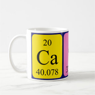 Cash periodic table name mug