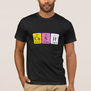 Cash periodic table name shirt