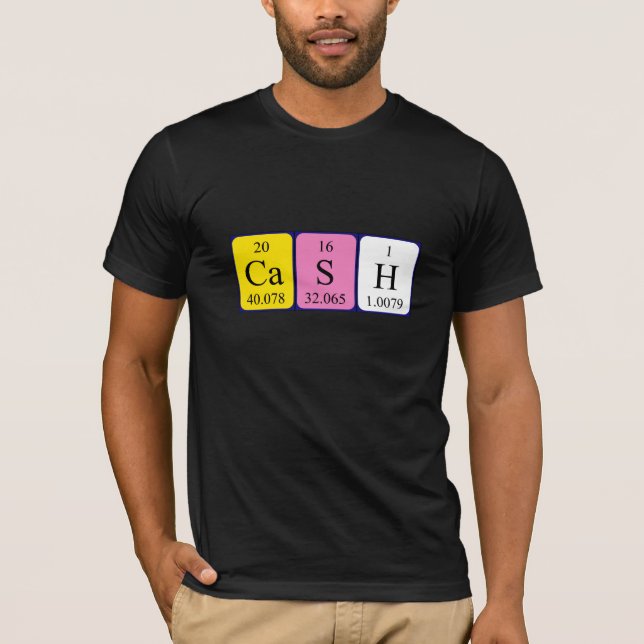 Cash periodic table name shirt (Front)