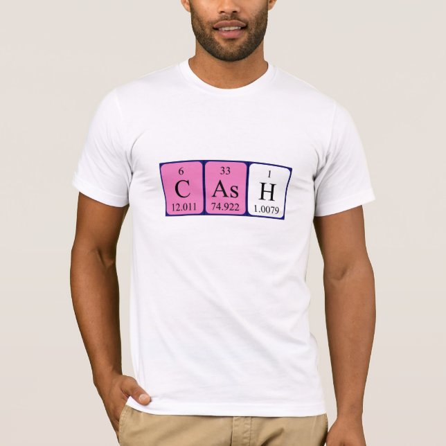 Cash periodic table name shirt (Front)