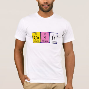 Cash periodic table name shirt