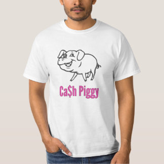 Cash Piggy Tee for Financial Domination Lovers