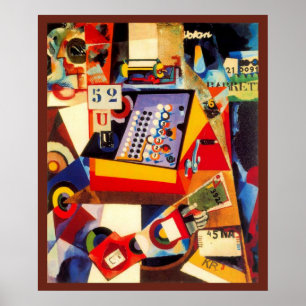Cash Register by Amadeo de Souza-Cardoso, Poster