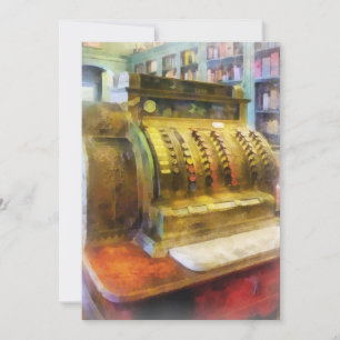 Cash Register in Pharmacy Invitation