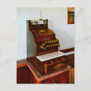 Cash Register Postcard