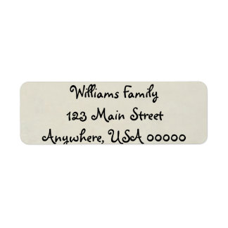 Cash Return Address Return Address Label