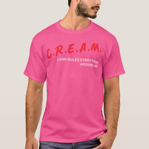 Cash Rules Everything Around Me C R E A M T-Shirt