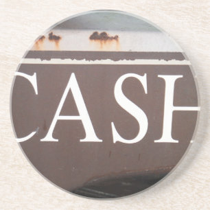 CASH Tow Truck Vintage Car Sign Coaster