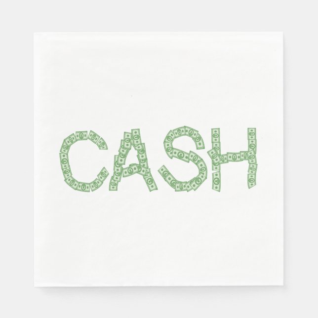 Cash Word Napkin (Front)