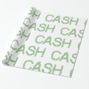 Cash Word Wrapping Paper