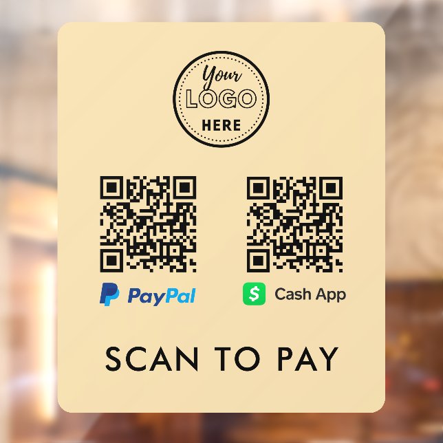 CashApp Paypal QR Code Scan to Pay Logo Groovy (Sheet 2)