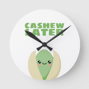 Cashew Later Round Clock