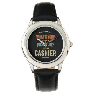 Cashier Job Title Gift Watch
