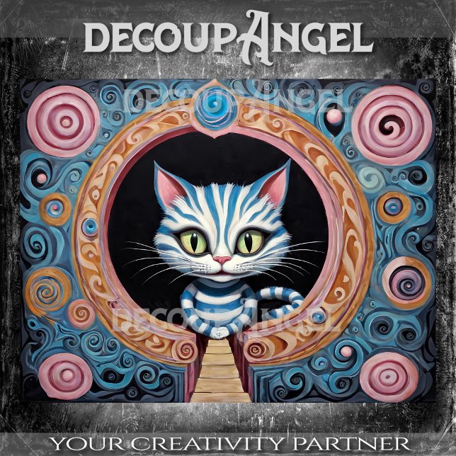 Cashire Cat #2 Decoupage Tissue Paper (Creator Uploaded)