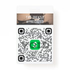 Cashless Tipping Personalised QR Code Badge