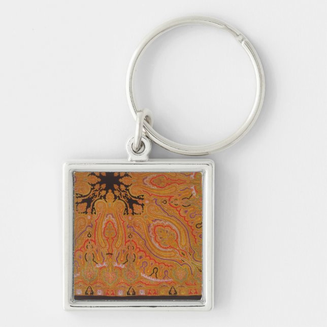 Cashmere scarf, c.1870-80 key ring (Front)