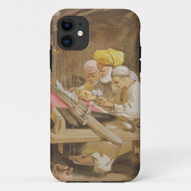 Cashmere Shawls: Weaving, 1863 (chromolitho) Case-Mate iPhone Case (Back)