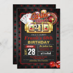 Casino 21st Birthday Invitation<br><div class="desc">Perfect Invitation to Celebrate a Casino Birthday Party</div>