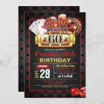 Casino 60th Birthday Invitation<br><div class="desc">Perfect Invitation to Celebrate a Casino Birthday Party</div>