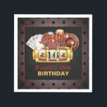 Casino Birthday Paper Napkins - 16th Birthday<br><div class="desc">Perfect Item to Celebrate that Special Birthday!</div>