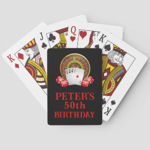Casino Birthday Party Favours Playing Cards