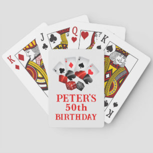 Casino Birthday Party Favours Playing Cards