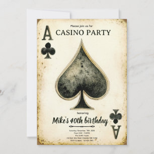 Casino Birthday party Invitation